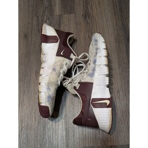 Nike‎ Metcon 7 Training Shoes Maroon White Men's Size 10 Sneakers READ